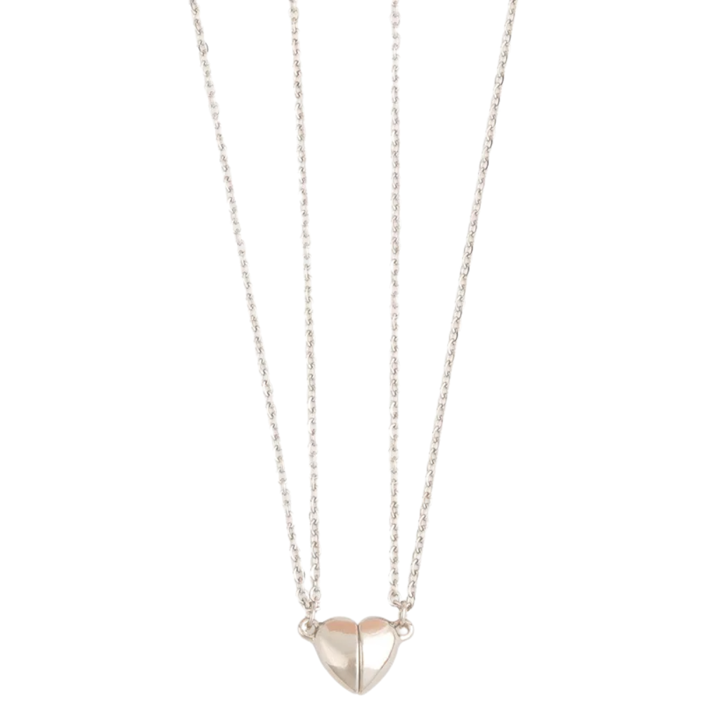 Magnetic Couple Necklace – Heart Pendant for Lovers - Image 6