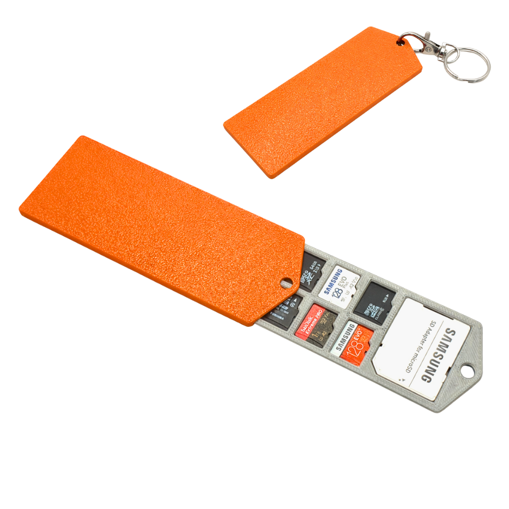 SD Card Holder Keychain | Memory Card Storage Case | Portable Micro SD Organizer